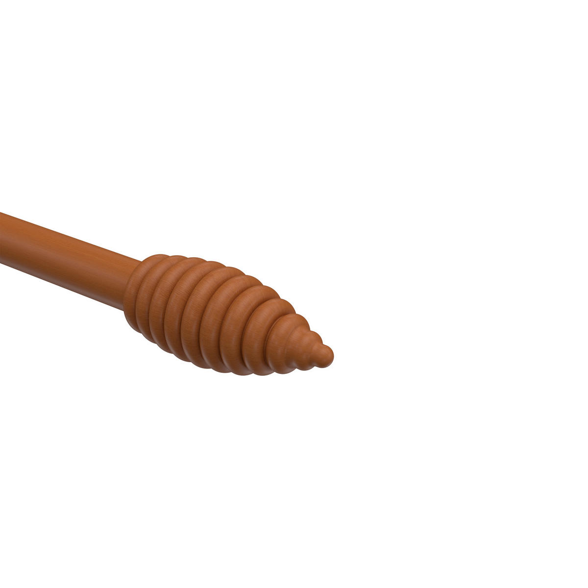 ENDSTÜCKE FÜR GARDINENSTANGEN 16 mm Ø, Asta Kirschbaum, Packung 2 Stück - Kirschbaumfarben, Holz (6.5/3/3cm) - INTERDECO