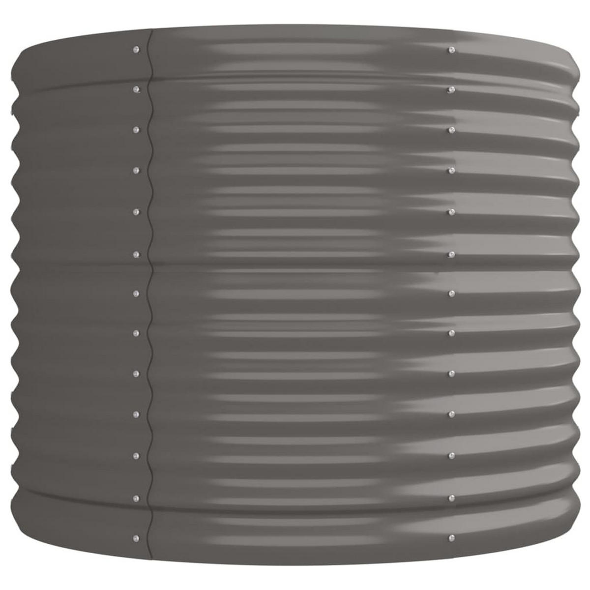 HOCHBEET Verzinkter Stahl 224/80/68 Cm Grau - Grau, Metall (224/68/80cm) - vidaXL