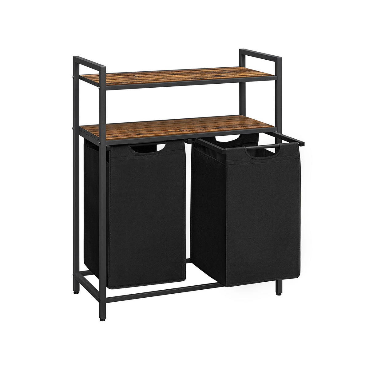 WÄSCHEKORB Erbil - Braun, Metall (33/91/73cm) - Hansiro