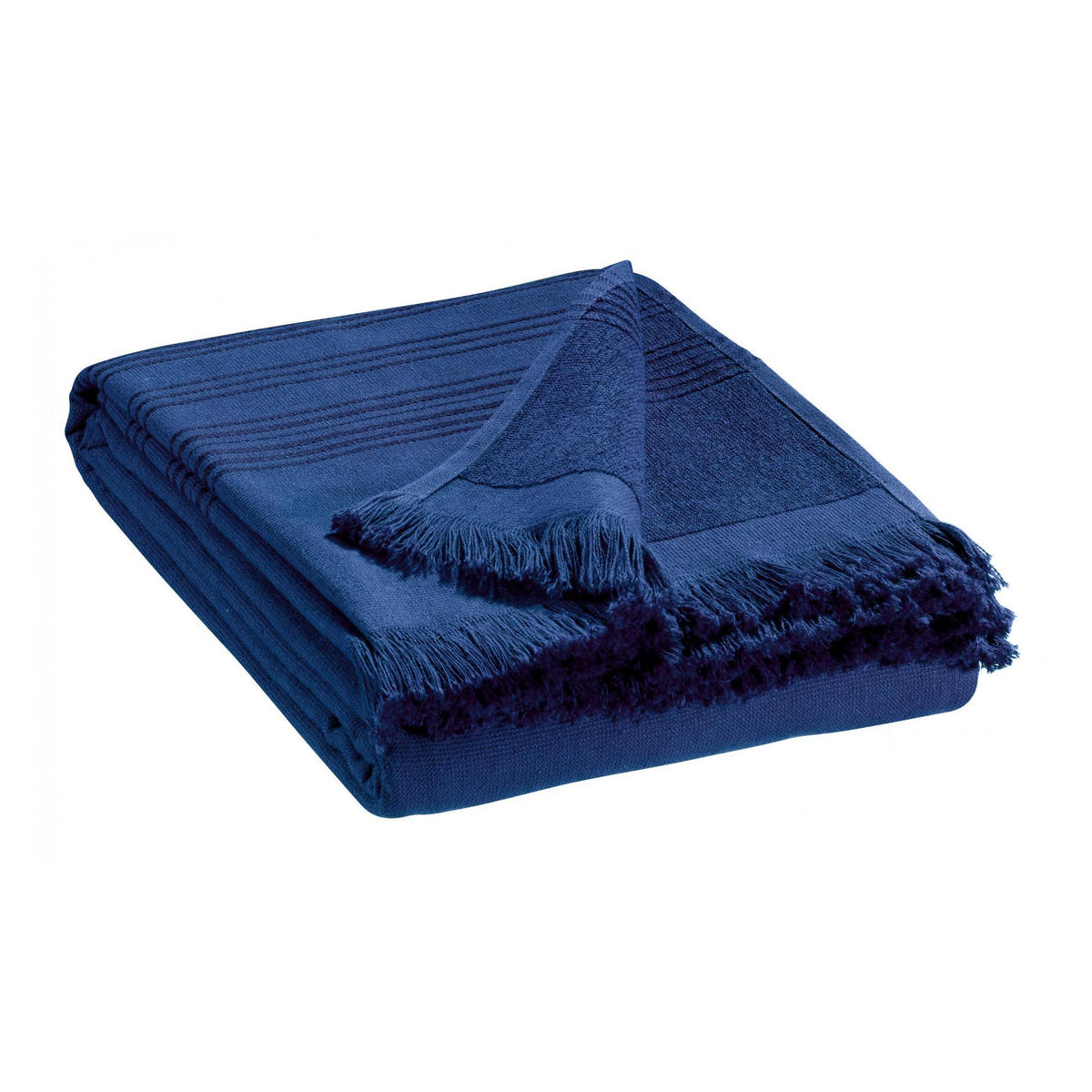 HAMMAM-TUCH Cancun majorella 90 x 180 cm - Dunkelblau, Textil (90/180cm) - Vivaraise