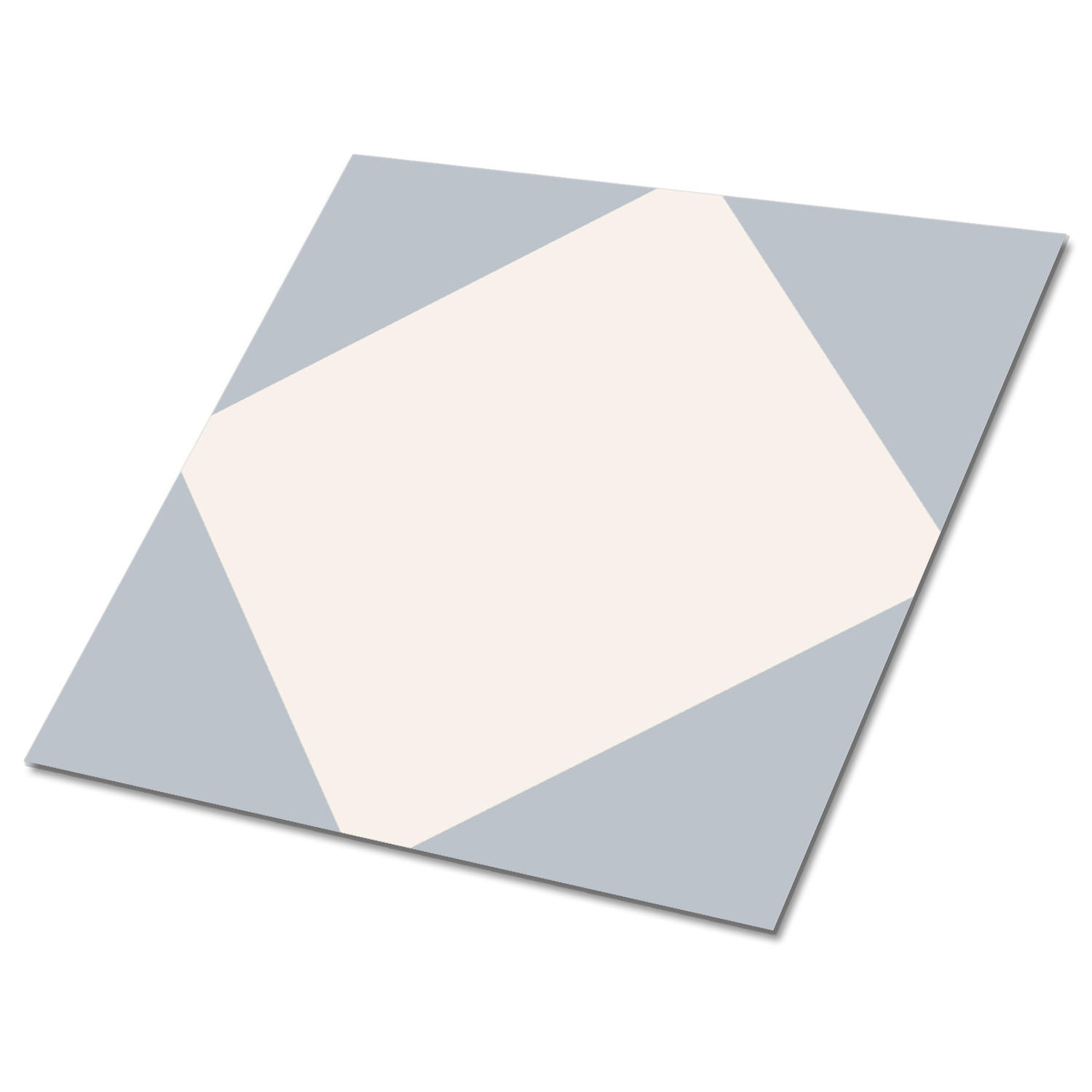 FLIESENAUFKLEBER 9 Stück 30x30 cm selbstklebend Diamant - Grau, Textil (30/1.6/30cm) - TULUP