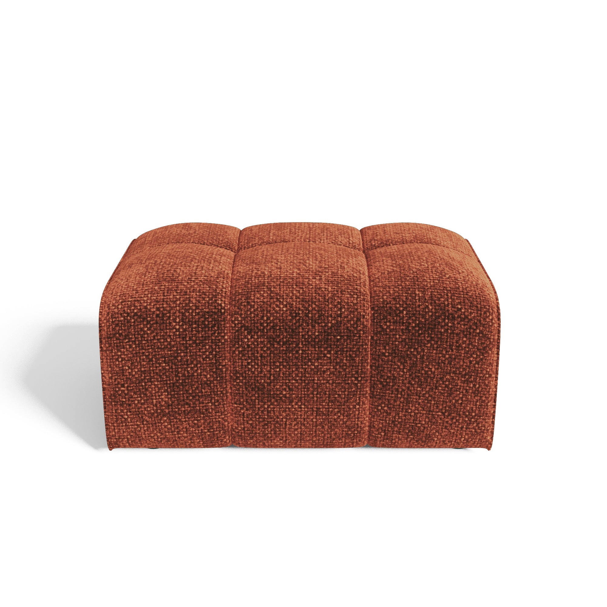 SITZKISSEN Chenille-Samt Terracotta 82cm - Dunkelorange/Terracotta, Textil (82/45/60cm) - Sia Home