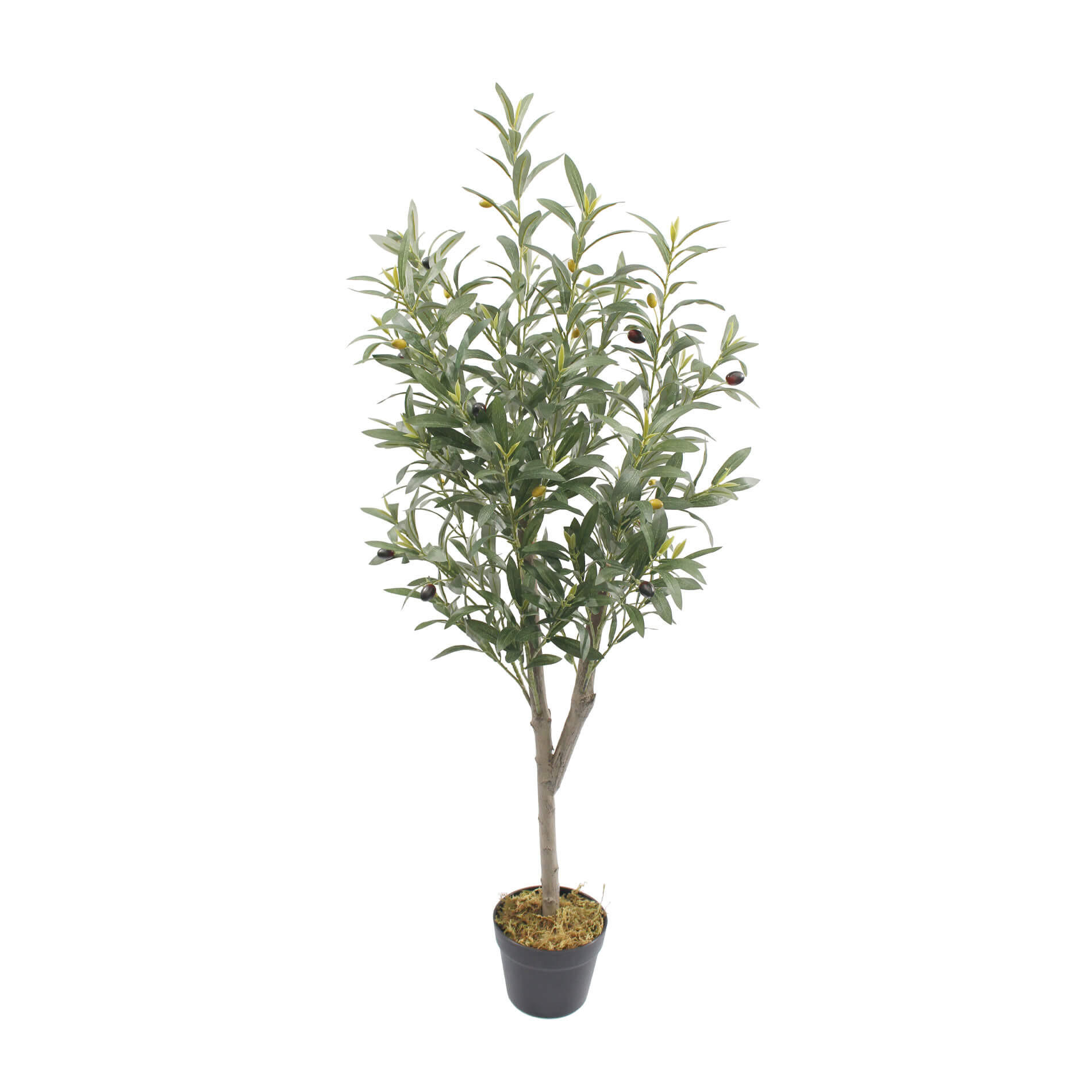 KUNSTPFLANZE Olivenpflanze 120 cm - Grün, Kunststoff (120cm)