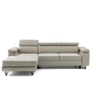 ECKSOFA NORIS L Beige mit Schlaffunktion Links - Beige, Holz/Textil (250/183cm) - Muffo