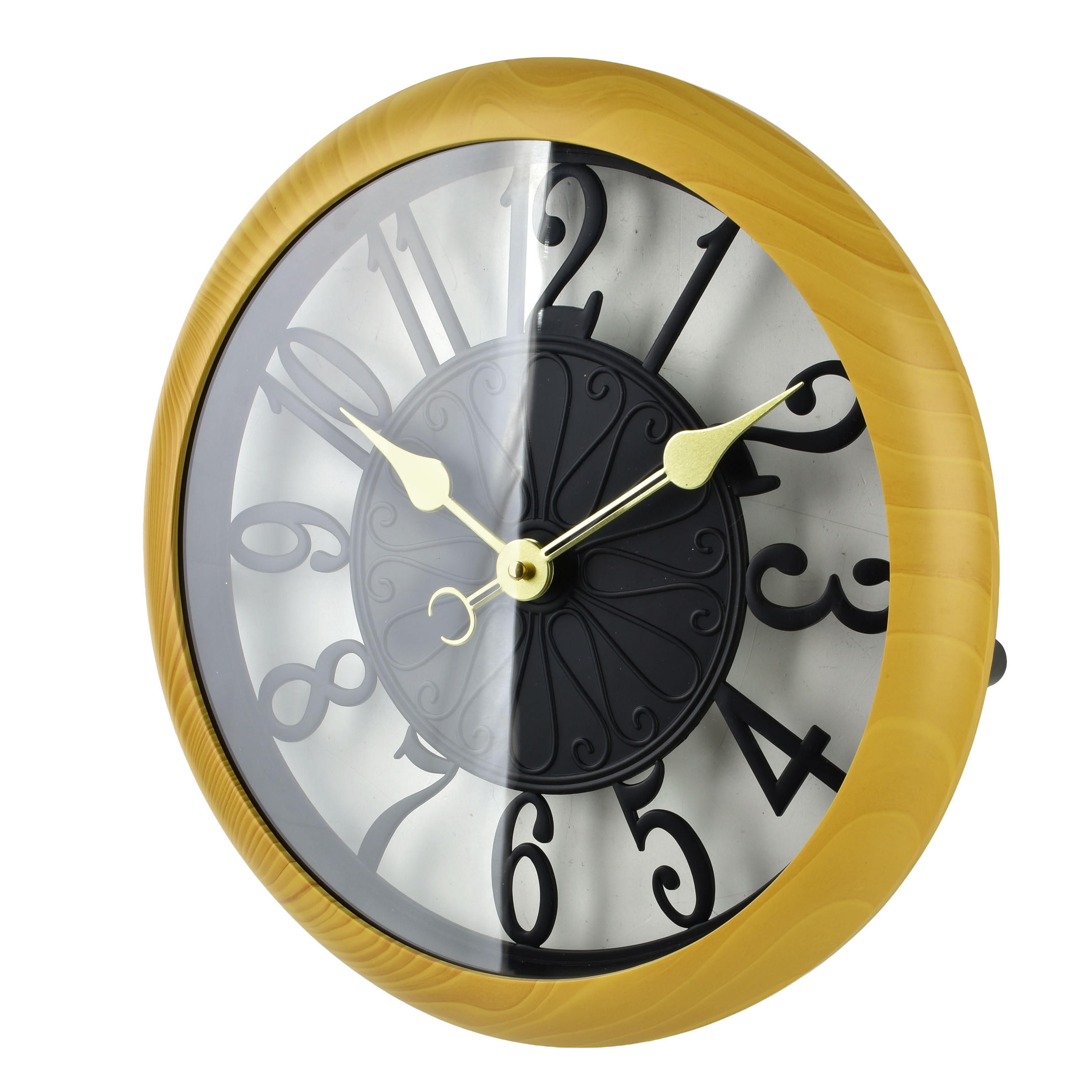 WANDUHR Ramsey Schwarz 35,5x35,5x5 cm Kunststoff - Schwarz, Kunststoff (5/35.5/35.5cm) - Mondex