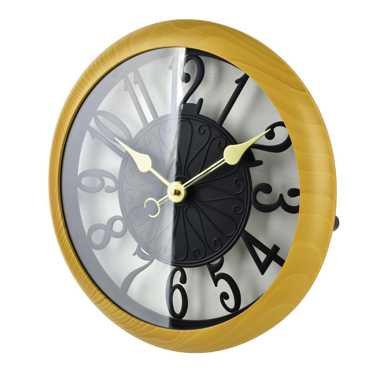 WANDUHR Ramsey Schwarz 35,5x35,5x5 cm Kunststoff - Schwarz, Kunststoff (5/35.5/35.5cm) - Mondex