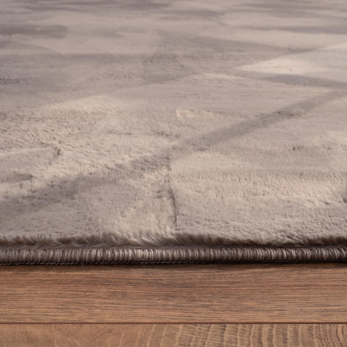 HOCHFLORTEPPICH 60/90 cm Soft 380 - Taupe, Textil (60/90cm) - Paco Home