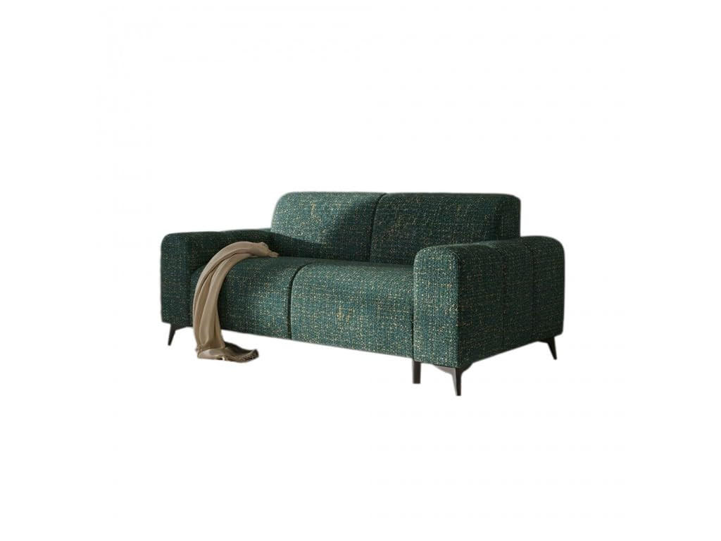 SOFA mit Schlaffunktion LIVIGNO, 205x82x105 cm, Schlafsofa mit Italienischem Ausklappsystem, Grün - Grün, Holz/Textil (205/82/105cm) - Trada