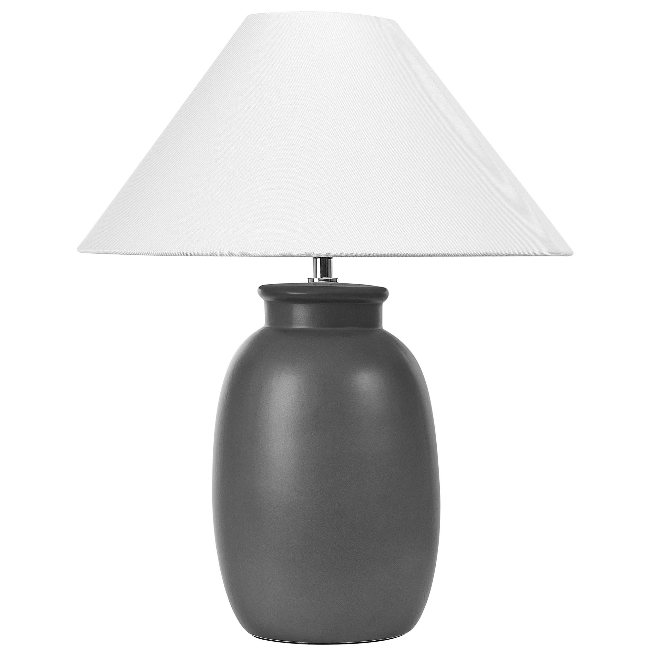TISCHLAMPE Patillas 40/40/52 cm - Schwarz, Keramik (40/40/52cm) - Beliani