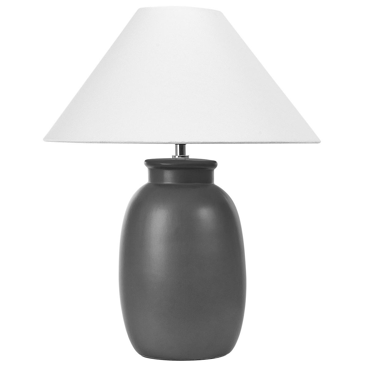 TISCHLAMPE Patillas 40/40/52 cm - Schwarz, Keramik (40/40/52cm) - Beliani
