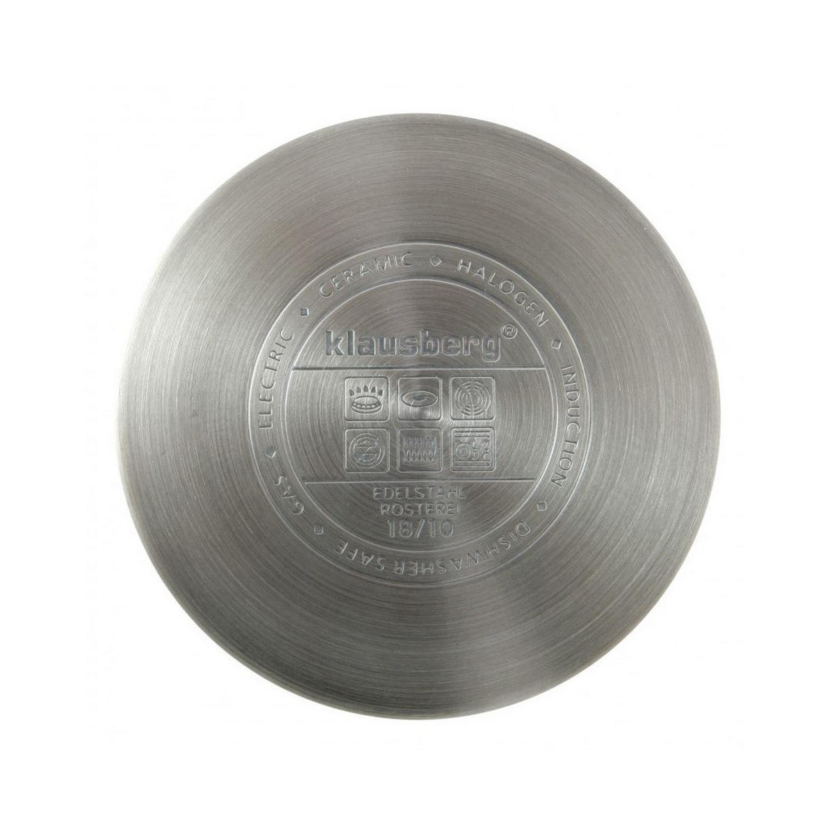 TOPF Silber 18/18/10.5 cm KB7212 - Silberfarben, Glas (18cm) - Klausberg 