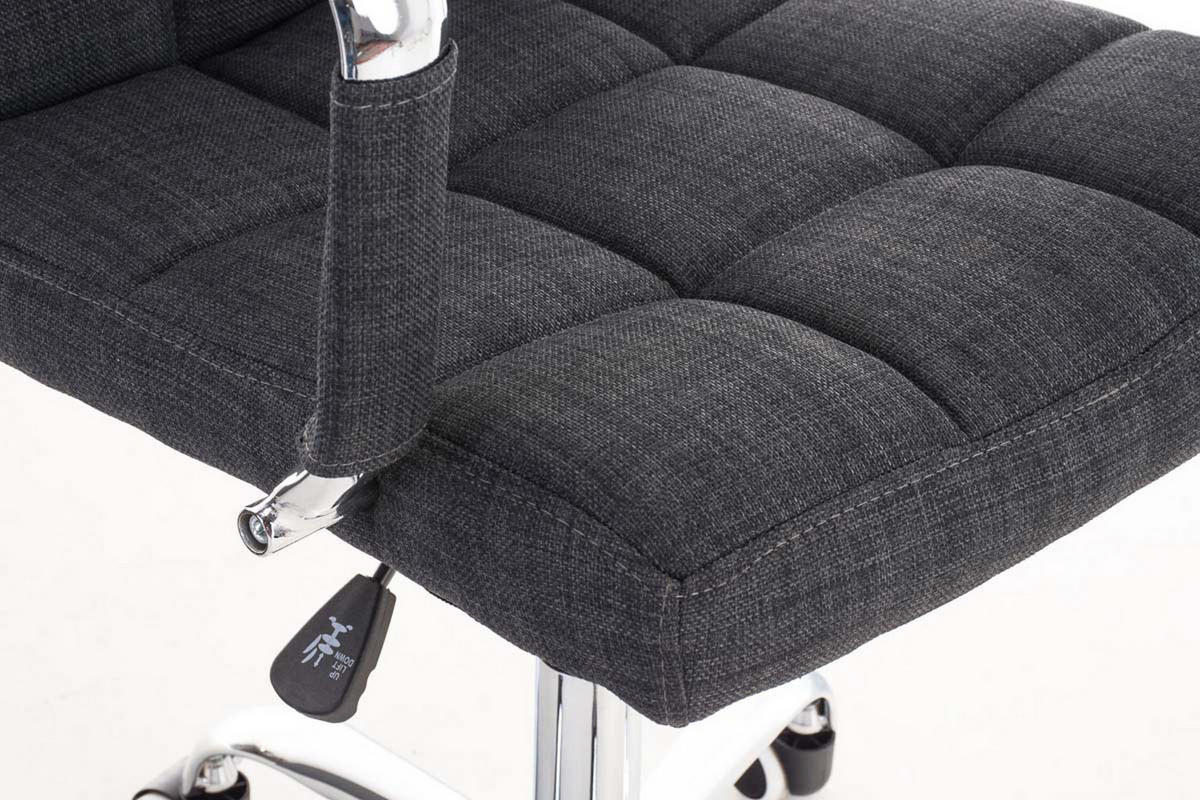 BÜROSTUHL Deal V2, Stoff Grau - Grau, Textil/Metall (56/104/62cm) - TPFLiving