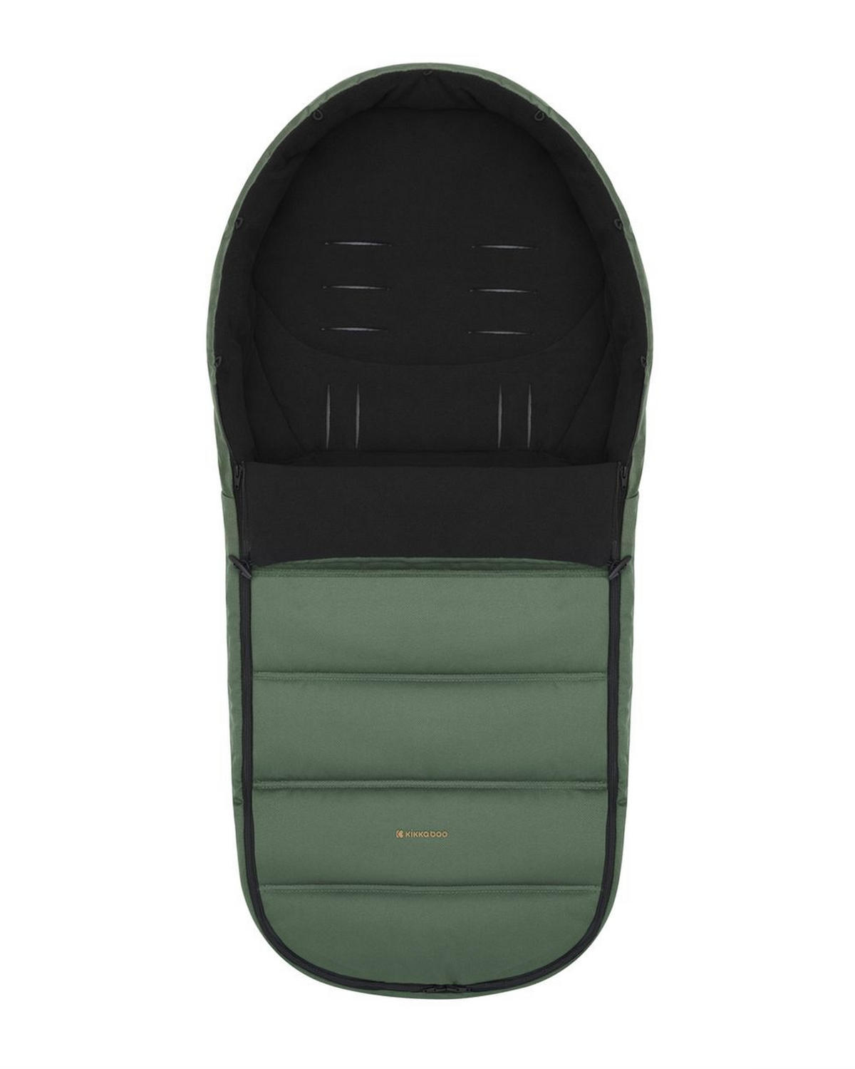 FUSSSACK Urban grün 5-Punkt-Gurt, Fußabdeckung, universell passend, ab Geburt, Kinderwagen - Grün, Textil (40/1/97cm) - Kikka boo