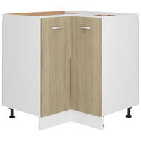ECKUNTERSCHRANK Lyon Sonoma-Eiche 75,5/75,5/81,5 Cm Holzwerkstoff - Greige, Holzwerkstoff (75.5/81.5/75.5cm) - vidaXL