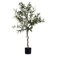 KÜNSTLICHER OLIVENBAUM im Topf 150 cm - Grün, Kunststoff (150cm) - Ibergarden