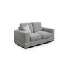 SOFA OTTO 2-Sitzer, grau - Schwarz/Grau, Holz/Textil (171/89/98cm) - Courtois Laville