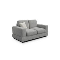 SOFA OTTO 2-Sitzer, grau - Schwarz/Grau, Holz/Textil (171/89/98cm) - Courtois Laville