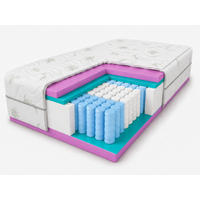 TASCHENFEDERKERNMATRATZE Lambada, 7 ZONEN, 80x200x21 cm, H3, Aloe Vera - Weiß, Textil (80/200cm) - Marpur