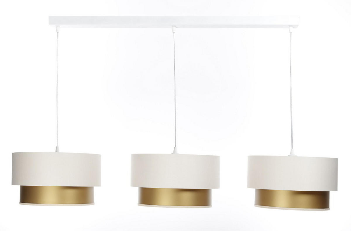 HÄNGELEUCHTE Gold 30/88 cm - Beige, Kunststoff (30/2.6/88cm) - ONZENO
