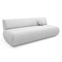 SOFA Hellgrau PENTI Ohne Armlehnen Mit Schlaffunktion Bezug PUENTE - Grau, Textil (214/74/100cm) - Sepro Meble