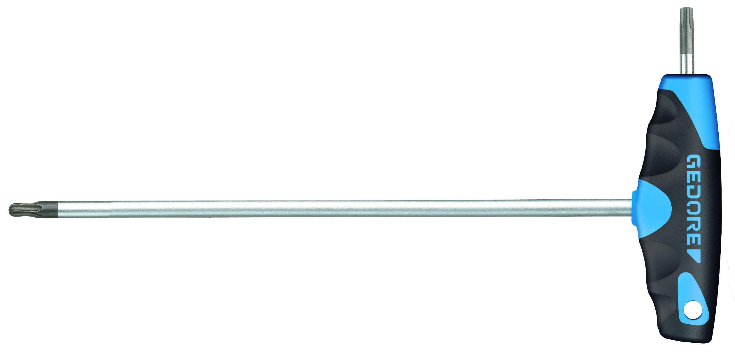 DT 2143 KTX T40 WINKELSCHRAUBENDREHER MIT 2K-T-GRIFF, INNEN-TX T40 - Multicolor, Kunststoff/Metall (14/32cm) - Gedore