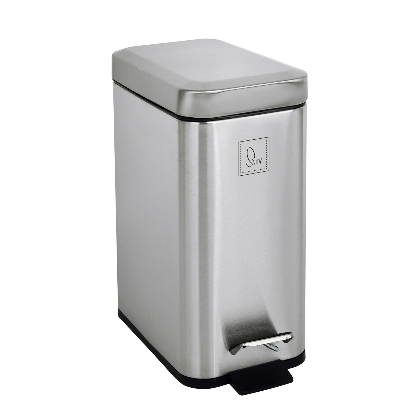 MÜLLEIMER STM5 5L Silber - Silberfarben, Metall (14/30/28cm) - SVITA
