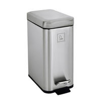 MÜLLEIMER STM5 5L Silber - Silberfarben, Metall (14/30/28cm) - SVITA
