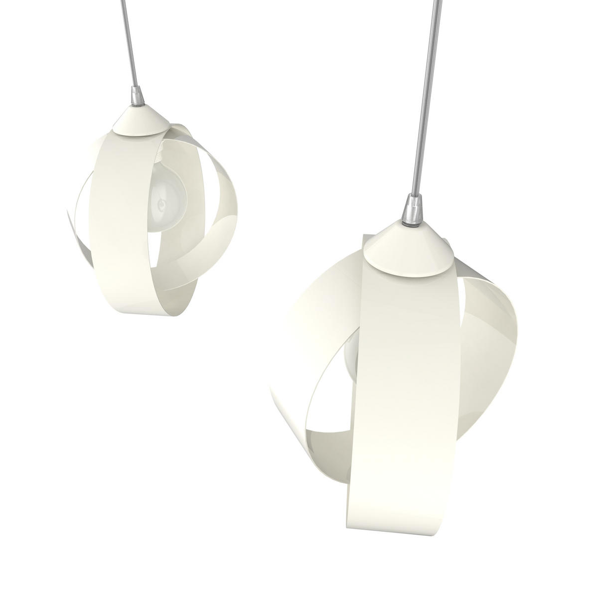 HÄNGELEUCHTE - Weiß Hochglanz, Metall (7/25/25cm) - Lumicom