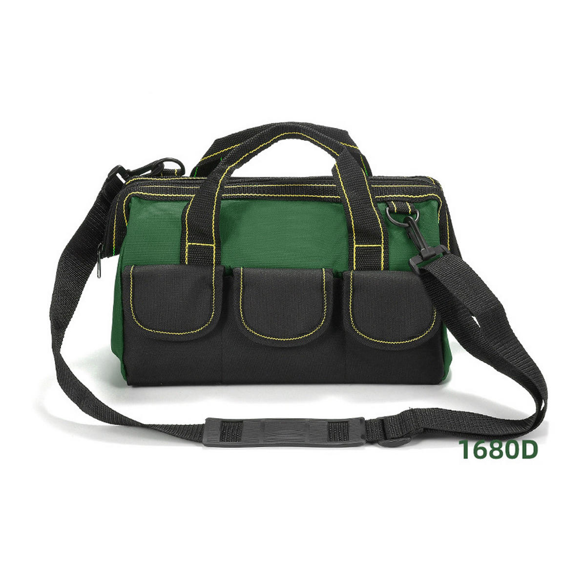 WERKZEUGTASCHE – (36 x 25 x 20 cm), bietet Platz für 1 oder 2 Werkzeuge – verfügt über einen gepolsterten Griff und einen Schultergurt. - Grün, Textil (20/25/36cm) - DCA