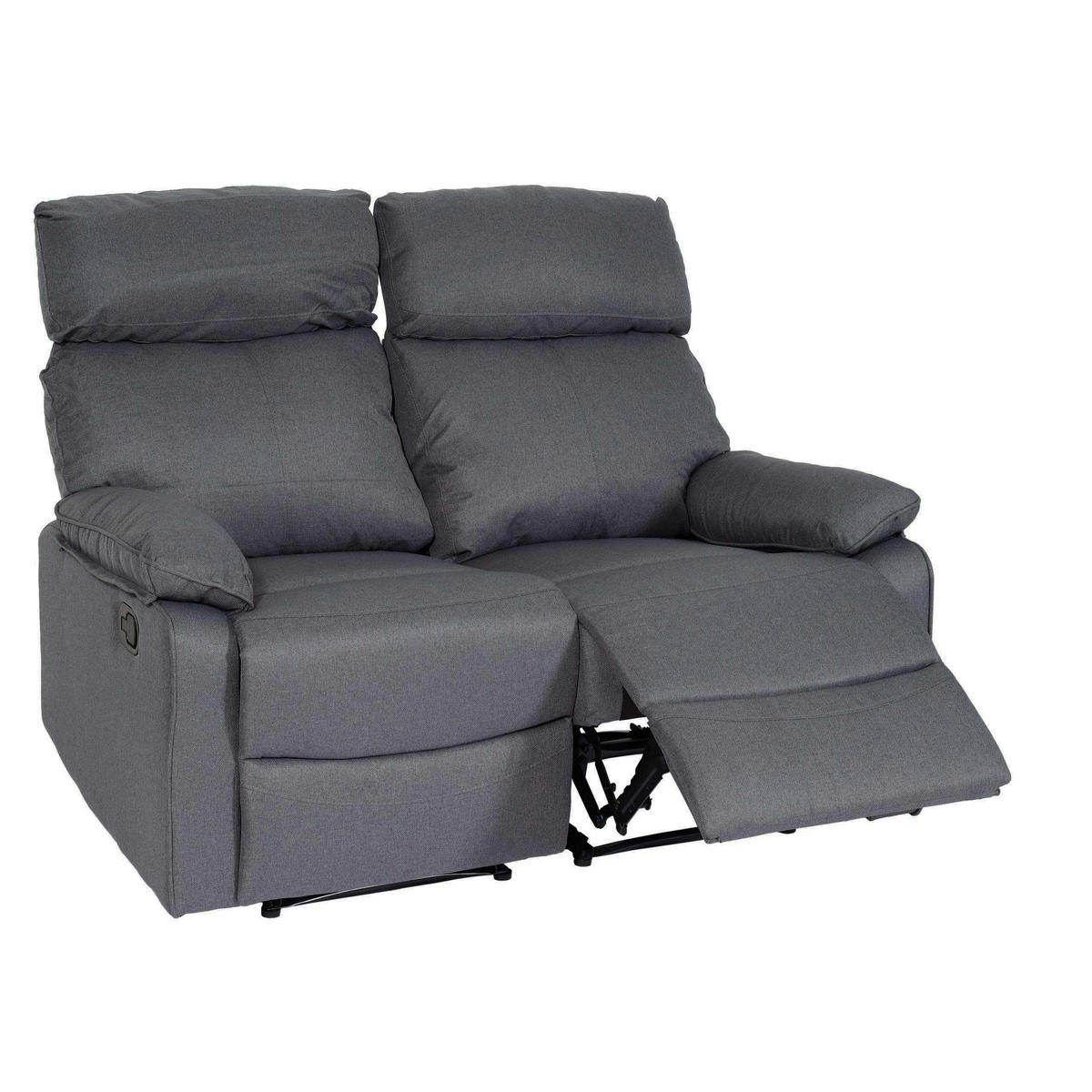 2ER-KINOSESSEL Grau - Grau, Textil (134/105/170cm) - MCW