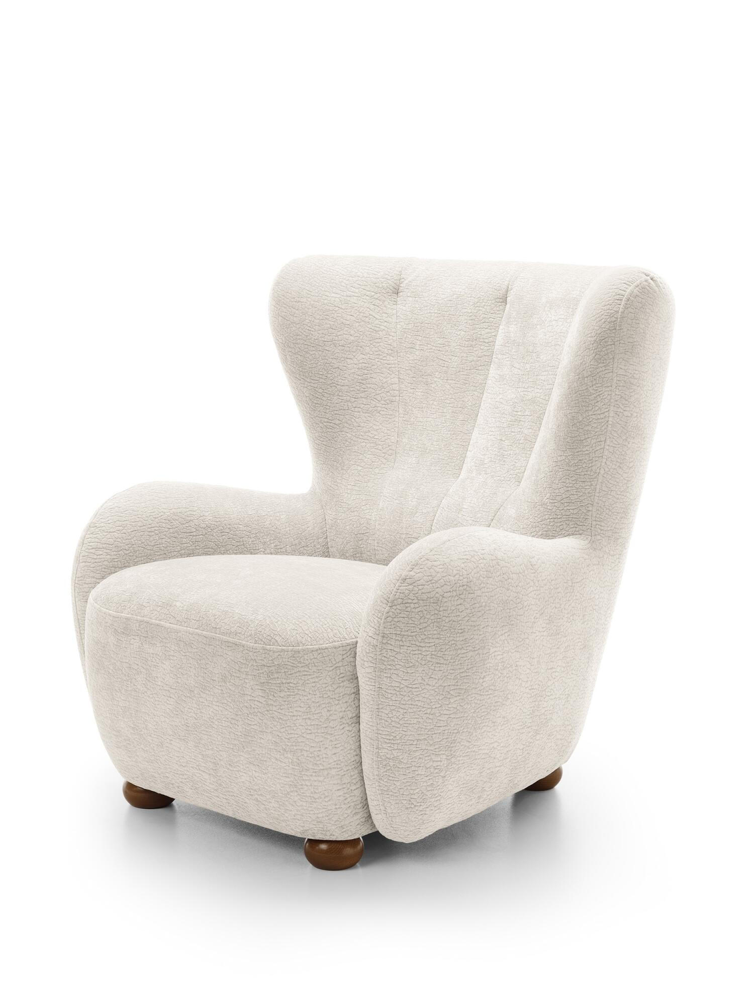 SESSEL CIRO Weiß 88x100x91 cm - Weiß, Textil (88/91/100cm) - FURNLUX