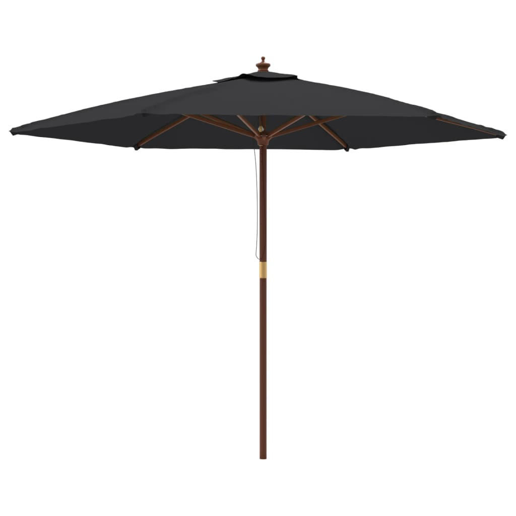 furnicato Sonnenschirm Schwarz 299x299 cm