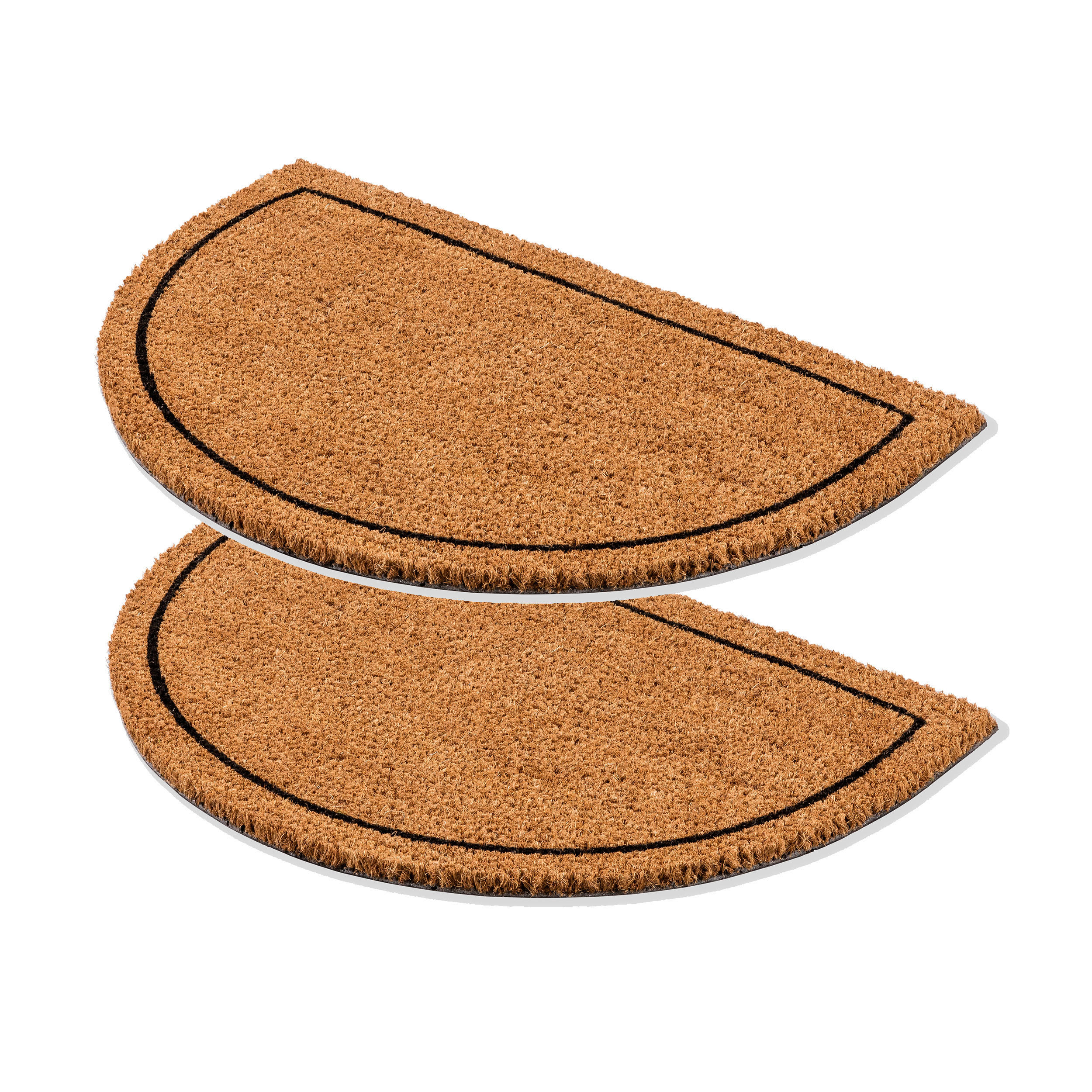 FUSSMATTE HALBRUND COCO SMART HR 2ER SET - Ecru, Textil (40/60cm) - Astra