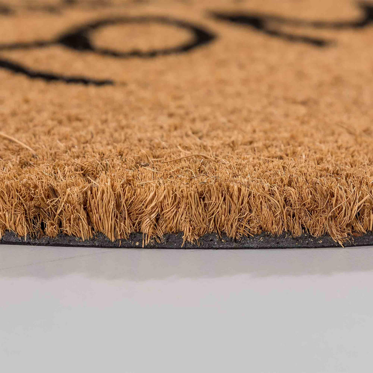 FUSSMATTE HALBRUND COCO SMART - Naturfarben, Textil (40/60cm) - Astra