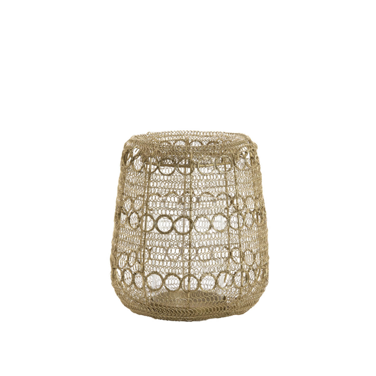 WINDLICHT Salos - Gold - 23/23/25 cm - Goldfarben, Metall (23/25/23cm) - Light & Living