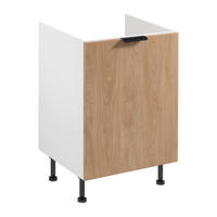 SPÜLENUNTERSCHRANK D60Z P/L – Sorento Weiß Sonoma Eiche – Weiß / Sonoma Eiche - Weiß/Sonoma Eiche, Holzwerkstoff (60/87/52cm) - ROYAL24_MARKT