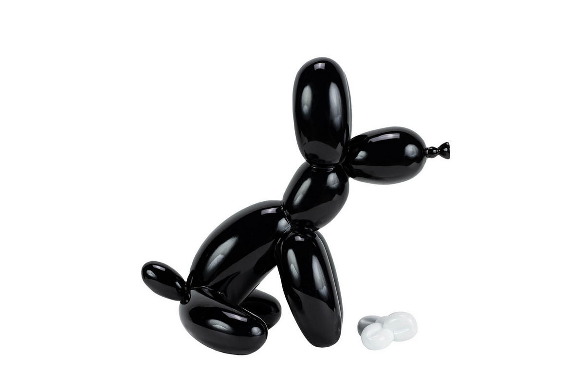 SKULPTUR Schwarz 30/28 cm - Schwarz, Stein (1.15/28/18cm) - KUNSTLOFT