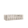 SOFA 4-Sitzer, Komfort, BALOO, stoff Schenille, Ecru - Ecru, Holz (250/75/106cm) - Kaiser Möbel
