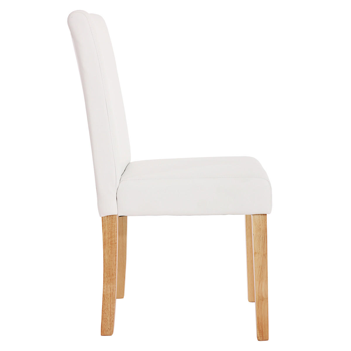 ESSZIMMERSTUHL Weiß 4er-Set - Weiß, Textil (43/90/56cm) - Jamb