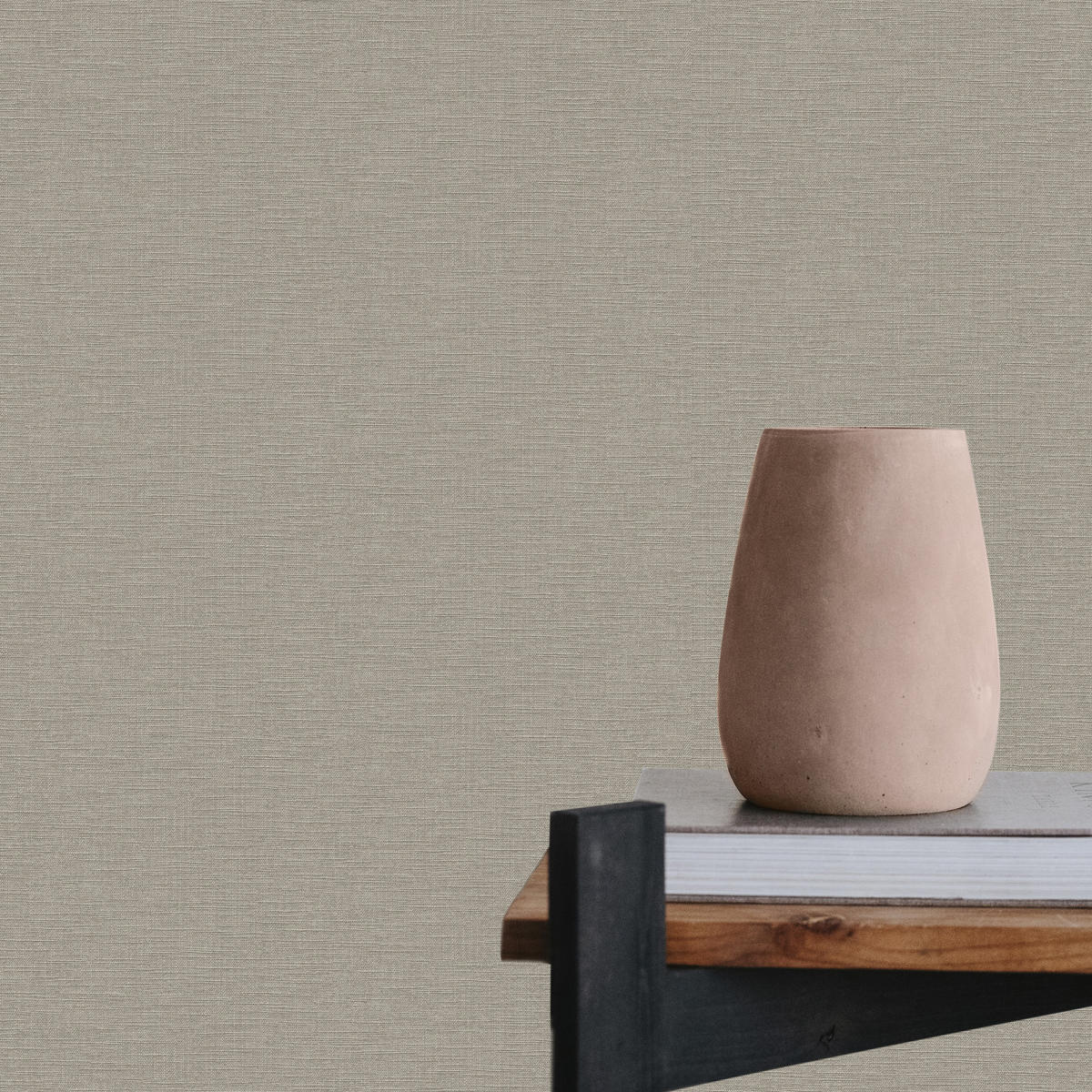 VLIESTAPETE Extra Breit - Garn Lehm 10mx104cm - Taupe, Papier/Kunststoff (104/1000cm) - Superfresco Easy