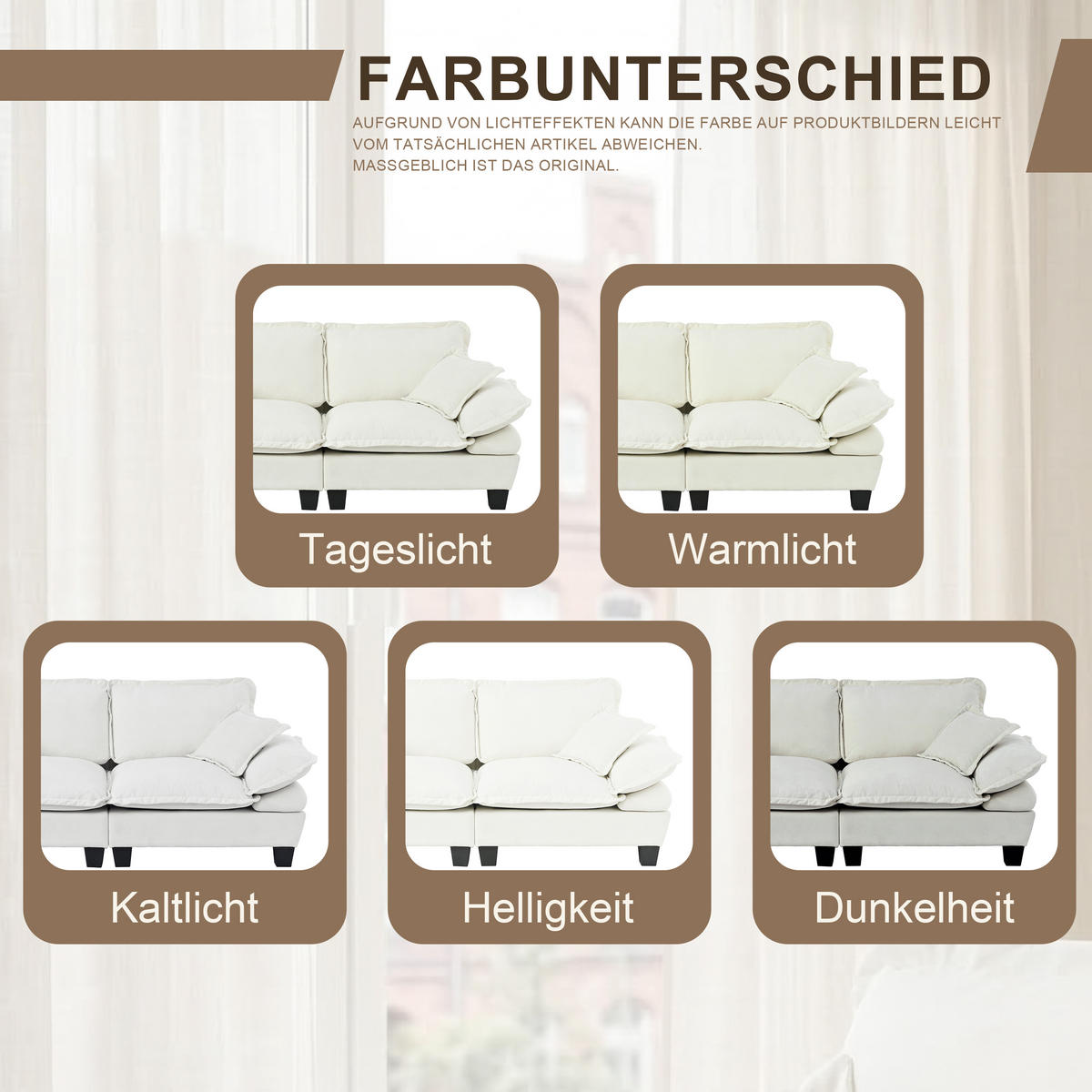 3-SITZER SOFA Segelboot-Design Chenille - Beige, Textil (263/90/82cm) - Urban Meuble