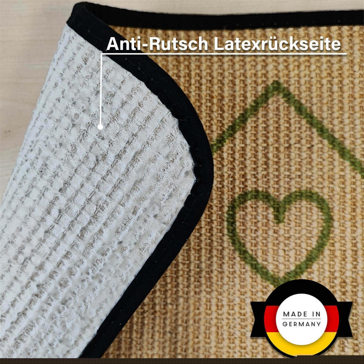 FUSSMATTE ECO-SISAL - Hellgrün, Textil (45/90cm) - WohnDirect