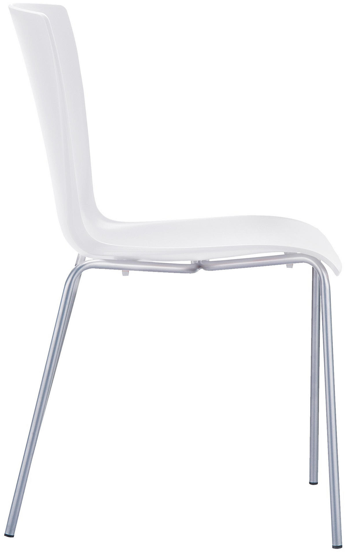 STAPELSTUHL Kunststoff weiß - Weiß, Kunststoff/Metall (47/80/50cm) - CLP