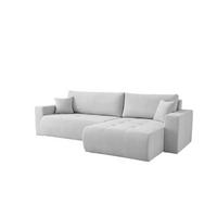 ECKSOFA Armari Mit Schlaffunktion - Hellgrau, Holzwerkstoff/Textil (154/277cm) - Fun Möbel
