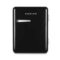 MINIKÜHLSCHRANK WEISS9 Schwarz, Retro, 31 L - Schwarz, Metall (42/54/48cm) - SWEISS