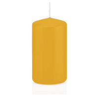 STUMPENKERZEN Gelb Ø 98 x 200 mm, 6 Stück - Gelb, Paraffin (10/20cm) - Wiedemann Kerzen