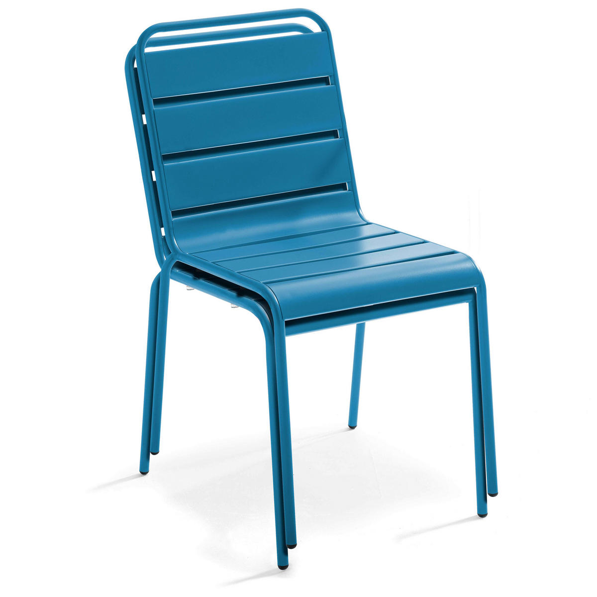 GARTENSET 5-tlg., Pazifikblau - Dunkelblau, Metall - Oviala
