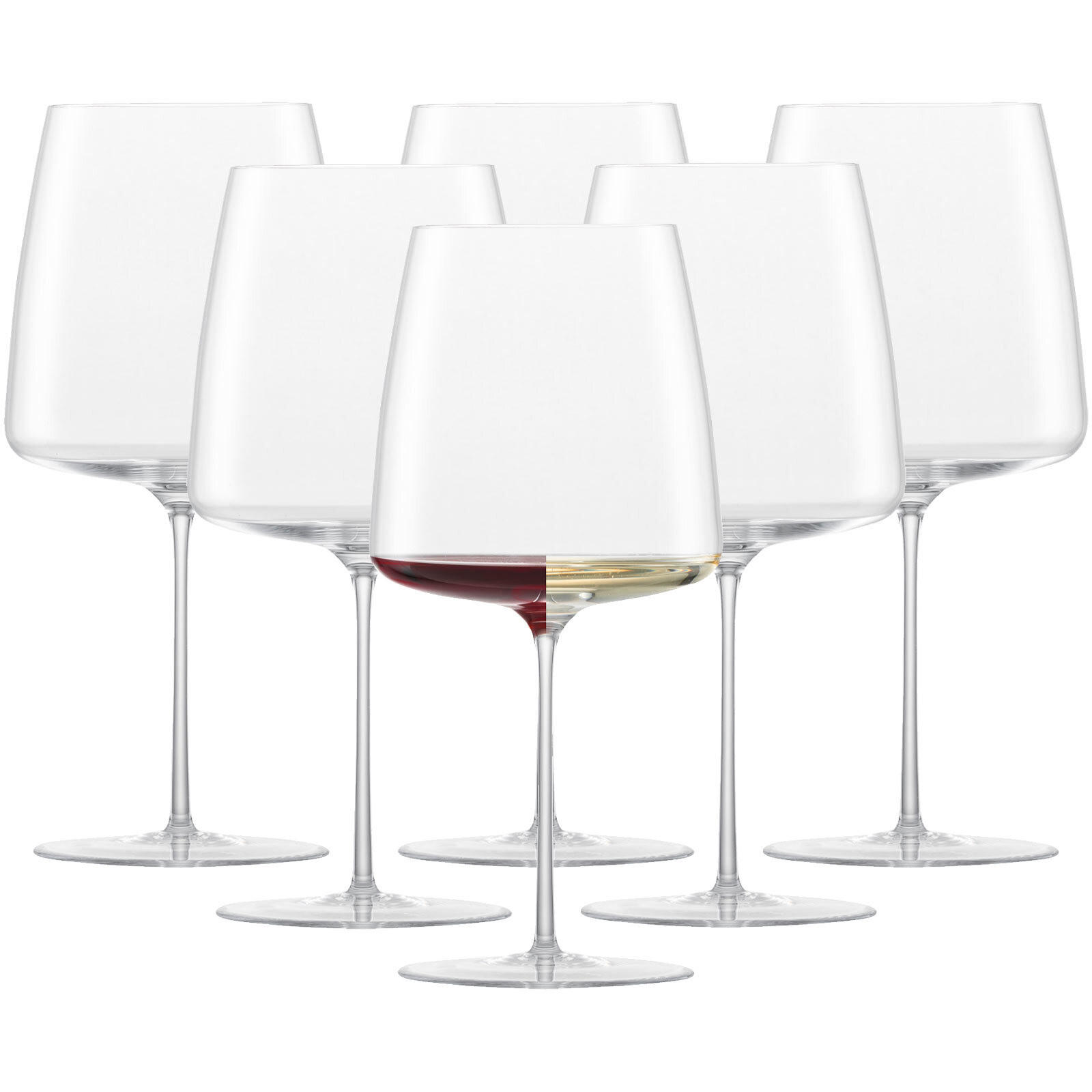 ROTWEINGLÄSER SAMTIG & ÜPPIG Simplify transparent 740 ml 6er Set - Transparent, Glas (0.74L) - Zwiesel Glas