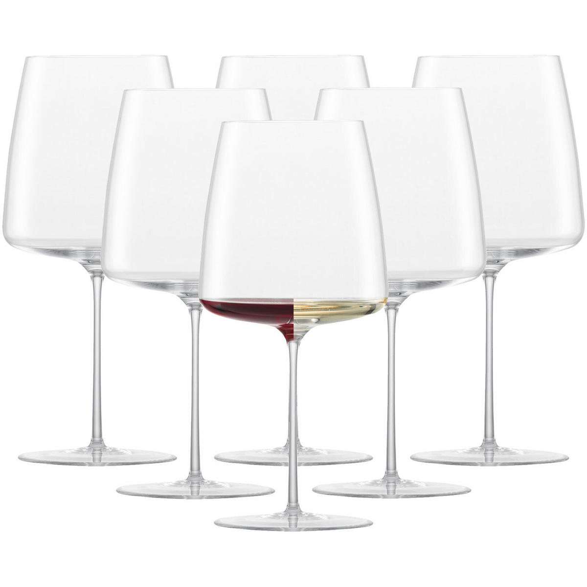 ROTWEINGLÄSER SAMTIG & ÜPPIG Simplify transparent 740 ml 6er Set - Transparent, Glas (0.74L) - Zwiesel Glas