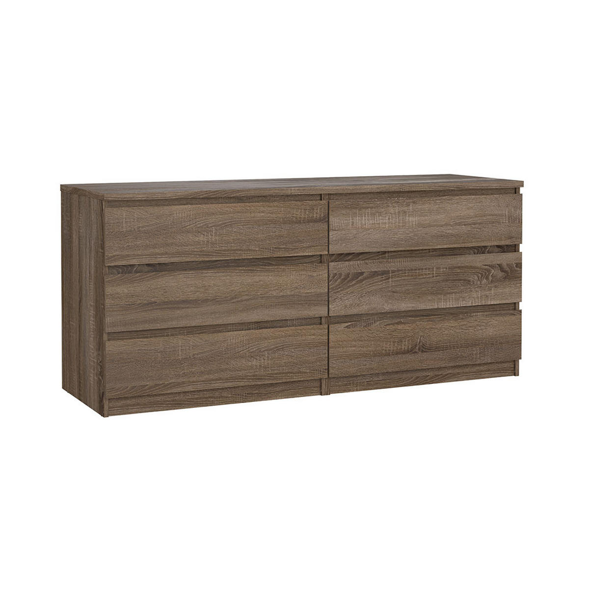 KOMMODE, Naia, Trüffel, Holzwerkstoff, 154 x 50 x 68 cm - Trüffeleichefarben, Holzwerkstoff (154/68/50cm) - ebuy24